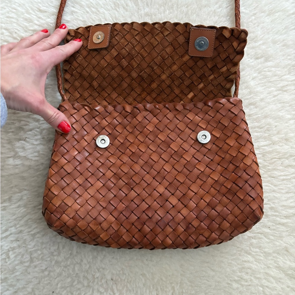 Loeffler Randall Woven Leather Cross-body Bag